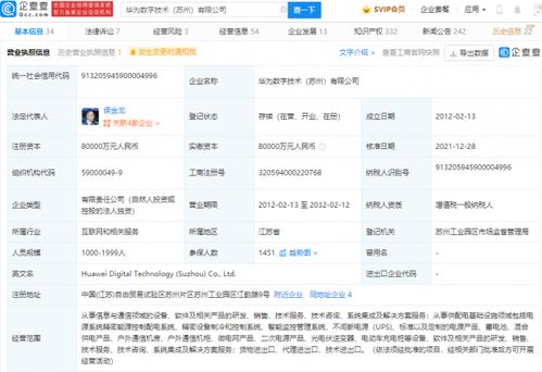 華為戰略調整再落子 蘇州華為數字技術股權轉讓，數字能源板塊接盤深化業務協同